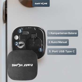 Gambar produk TaffHOME Smart Door Lock Fingerprint Bluetooth Card Alarm Tuya Smart - S1-B60