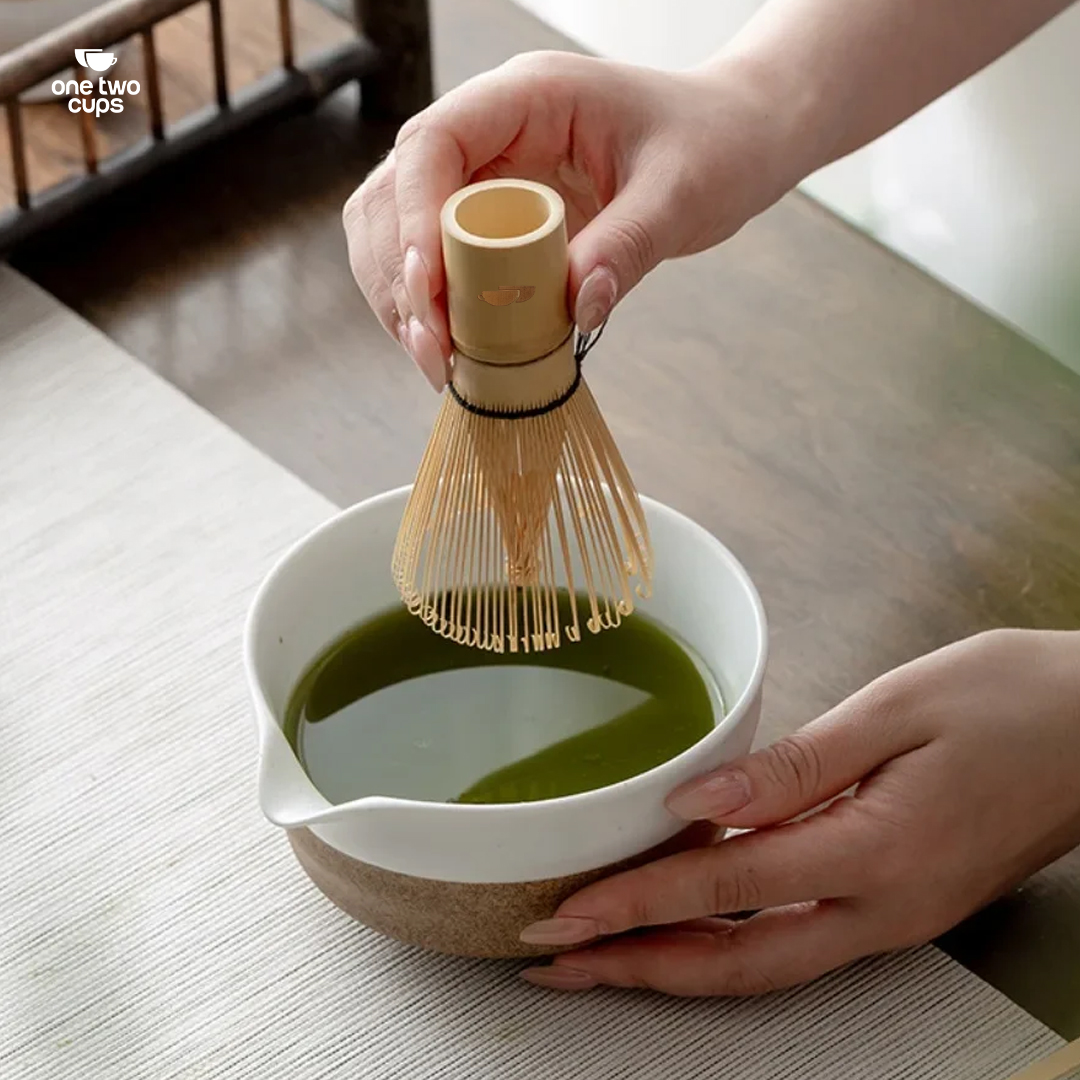 One Two Cups Chasen Bamboo Matcha Whisk Pengaduk Teh Jepang 84 Tangkai - FMCA Gambar produk One Two Cups Chasen Bamboo Matcha Whisk Pengaduk Teh Jepang 84 Tangkai - FMCA