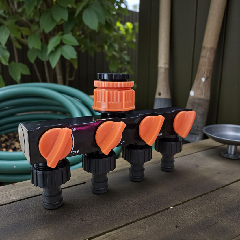 Gambar produk SeeKood Irigasi Air Taman One Way Four Water Outlet Controller Valve - SK41