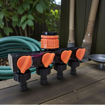 Gambar produk SeeKood Irigasi Air Taman One Way Four Water Outlet Controller Valve - SK41