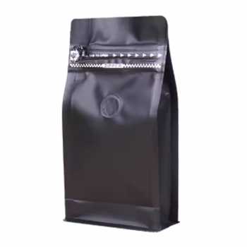 KOFE Kemasan Kopi Standing Pouch Ziplock Flat Bottom with Valve 10 PCS - KF-10