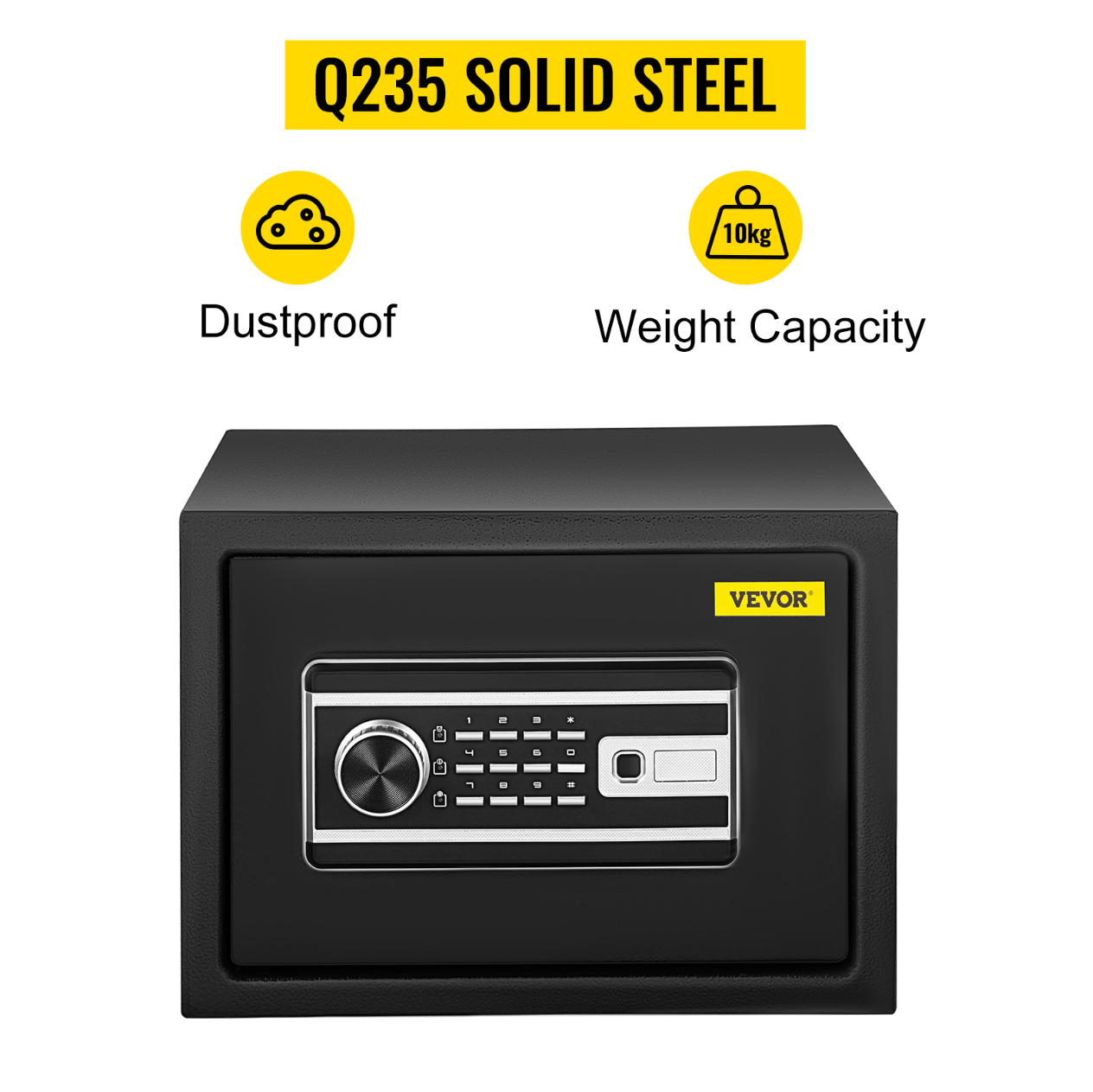 Gambar produk Vevor Kotak Brankas Dokumen Safe Deposit Box Fingerprint 35x25x25cm - SB05