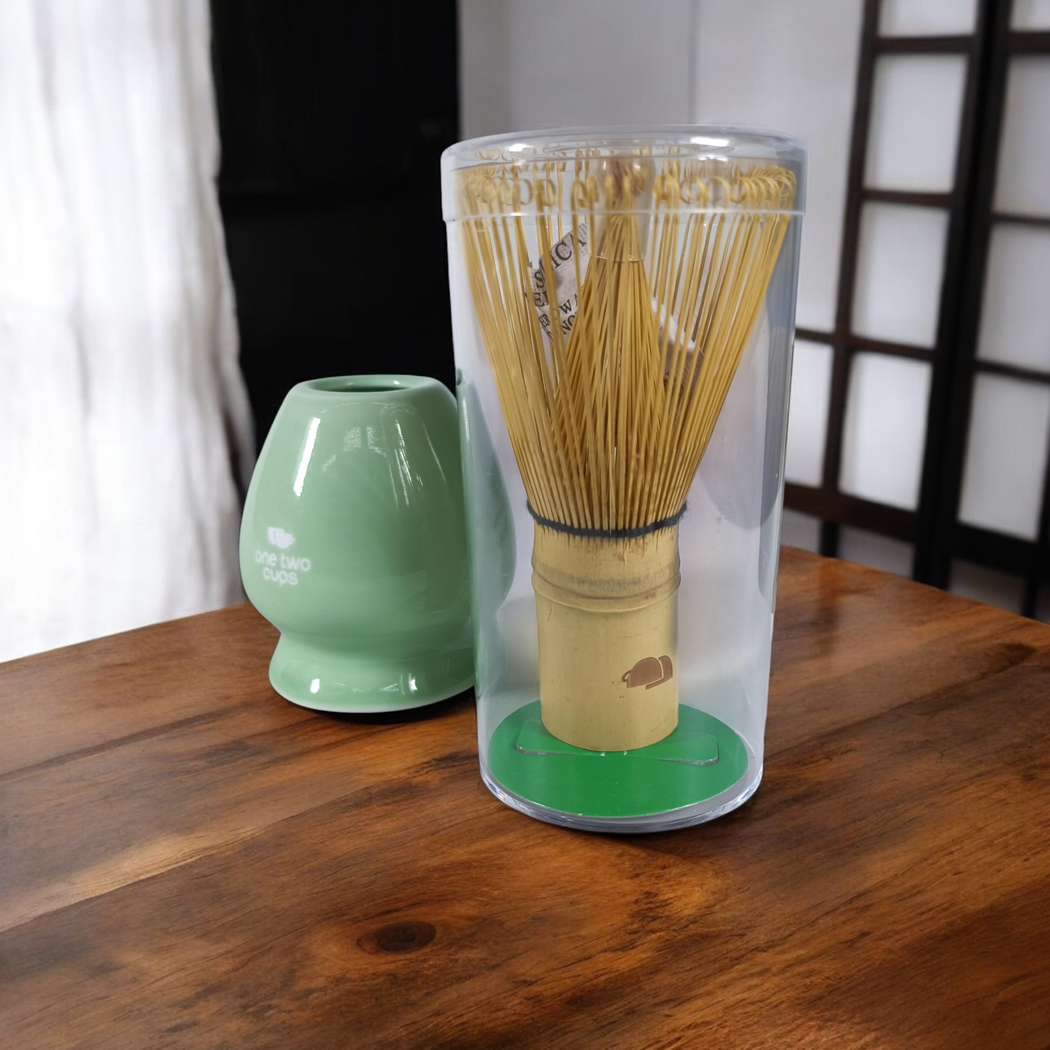 Gambar produk One Two Cups Matcha Set Kit Chawan Chasen Stand Chashaku 4 PCS - NA-1451
