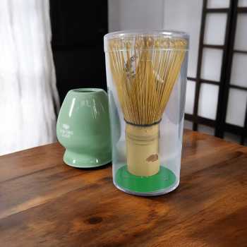Gambar produk One Two Cups Matcha Set Kit Chawan Chasen Stand Chashaku 4 PCS - NA-1451