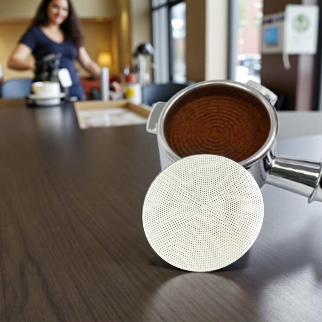 KissHome Puck Screen Portafilter Espresso 150 Micron 58mm 0.2mm - KH2 Gambar produk KissHome Puck Screen Portafilter Espresso 150 Micron 58mm 0.2mm - KH2