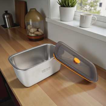 Gambar produk TaffHOME Kotak Makan Lunch Box Multifunction Stainless Steel 304 1300ml - AC-21