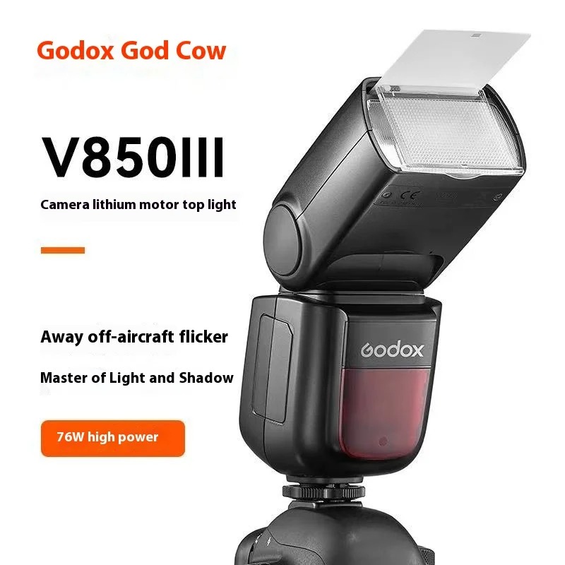 Gambar produk Godox Flash Camera Wireless Adjustable Focus 2.4GHz GN60 2980mAh 76W - V850III