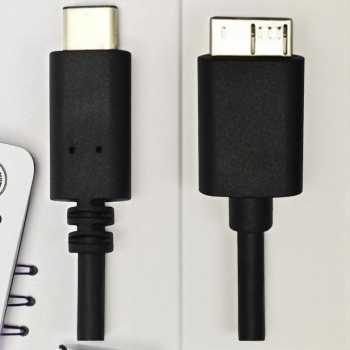 Gambar produk ROBOTSKY Kabel USB Type C to USB 3.0 Micro B HDD Data Cable 1M - SGC10