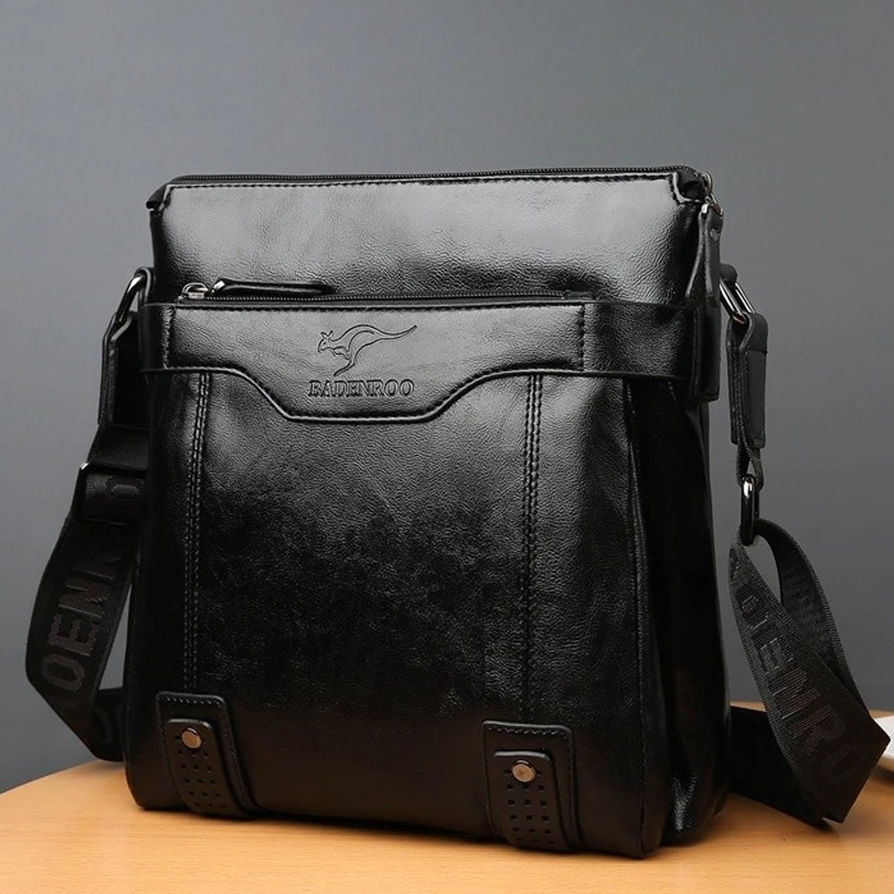 BADENROO Tas Selempang Pria Kulit PU Leather Shoulder Crossbody Bag - BD-27 Gambar produk BADENROO Tas Selempang Pria Kulit PU Leather Shoulder Crossbody Bag - BD-27