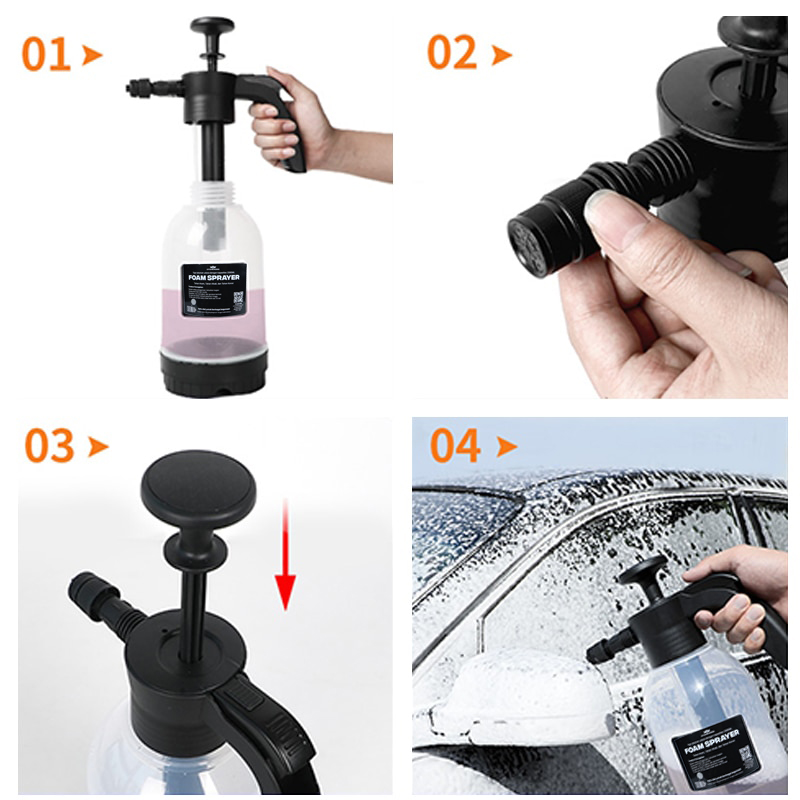 Gambar produk OTOHEROES Semprotan Air Busa Cuci Mobil Adjustable Nozzle 2L - WU13