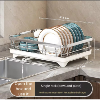 Gambar produk Chosmo Rak Piring Dapur Kitchen Storage Single Layer 42.5x28.5x18cm - DR45