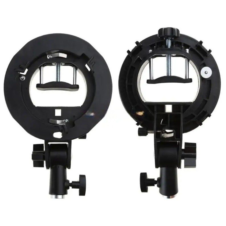 HOWN Bracket Flash Holder Speedlite S-Type Bowens for Godox AD360 Short Handle - B40 Gambar produk HOWN Bracket Flash Holder Speedlite S-Type Bowens for Godox AD360 Short Handle - B40