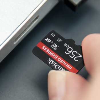 Gambar produk SanDisk microSD Express UHS-I Class 10 U3 880MB/s 256GB - SDSQXFN