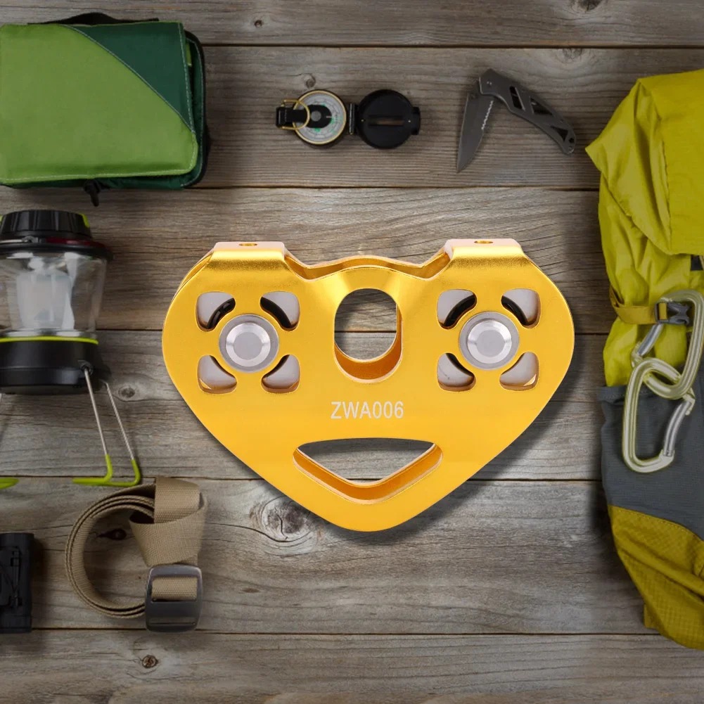 Gambar produk TaffSPORT Double Pulley Tandem Zipline Smooth Surface Aluminium 30kN - ZWA006