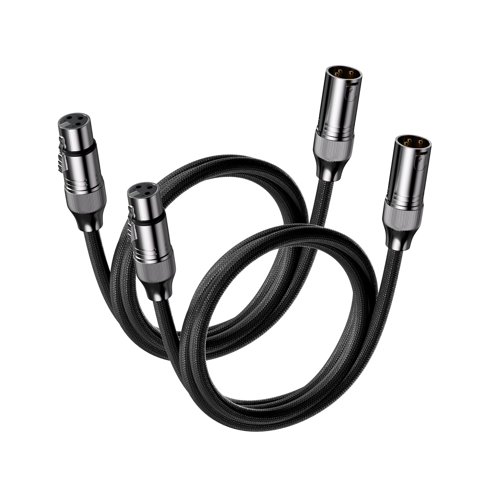 Gambar produk Fosi Audio Kabel XLR Male to Female Audio Amplifier Microphone Braided 1.2M