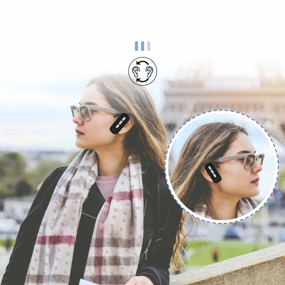 RETEKESS Audio Tour Guide Wireless Receiver Earphone Ear Hook 520mAh - TT111 Gambar produk RETEKESS Audio Tour Guide Wireless Receiver Earphone Ear Hook 520mAh - TT111