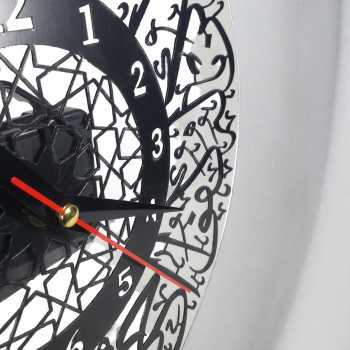 Gambar produk LISM Jam Dinding Quartz Calligraphy Al-Ikhlas Acrylic Clock 30cm Ordinal - L3