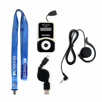RETEKESS Audio Tour Guide Wireless Receiver 600mAh with Earphone - T131 Gambar produk RETEKESS Audio Tour Guide Wireless Receiver 600mAh with Earphone - T131