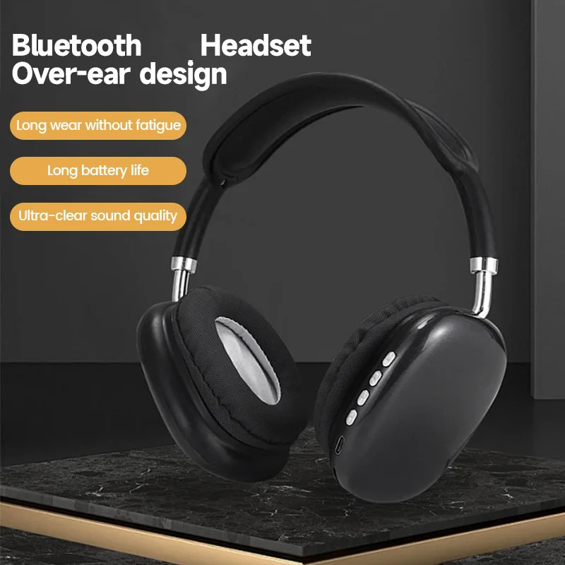 Gambar produk LEROBO Headphone Bluetooth 5.1 HiFi Subwoofer Noise Reduction 150mAh - P9
