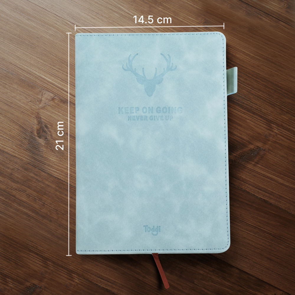 Gambar produk Toddi Buku Jurnal Hardcover Notebook Diary 80GSM 360 Halaman Lined - CW-5025