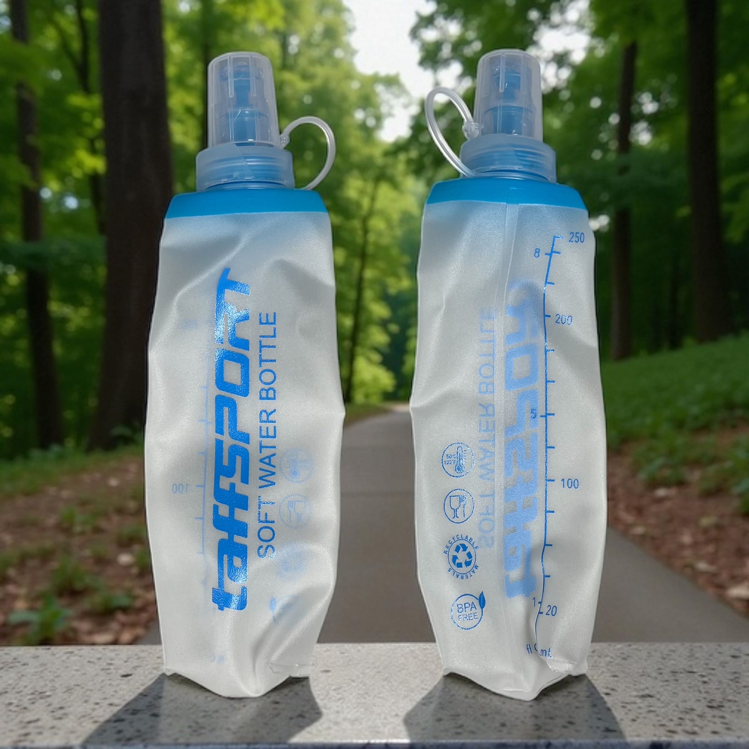 Gambar produk TaffSPORT Botol Minum Soft Flask Foldable Sport Water TPU 250ml - TF-25