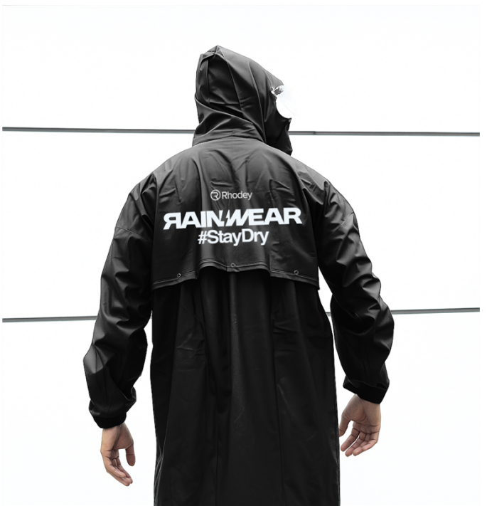 Gambar produk Rhodey Jas Hujan Motor Setelan PVC Raincoat Full Pressed L with Hood - RD-120