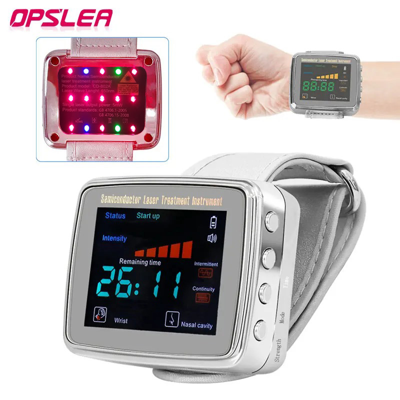 OPSLEA Jam Tangan Terapi Nano Laser Therapy Watch 15 Hole 650nm - CD-802A Gambar produk OPSLEA Jam Tangan Terapi Nano Laser Therapy Watch 15 Hole 650nm - CD-802A