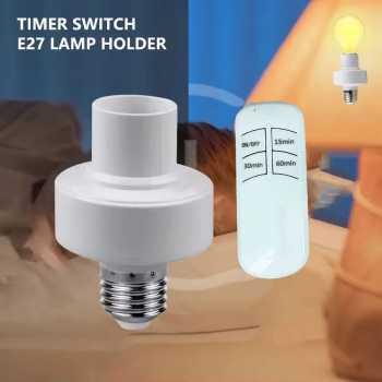 LEZHI Fitting Lampu Bohlam E27 dengan Remot Kontrol 50W - AX727
