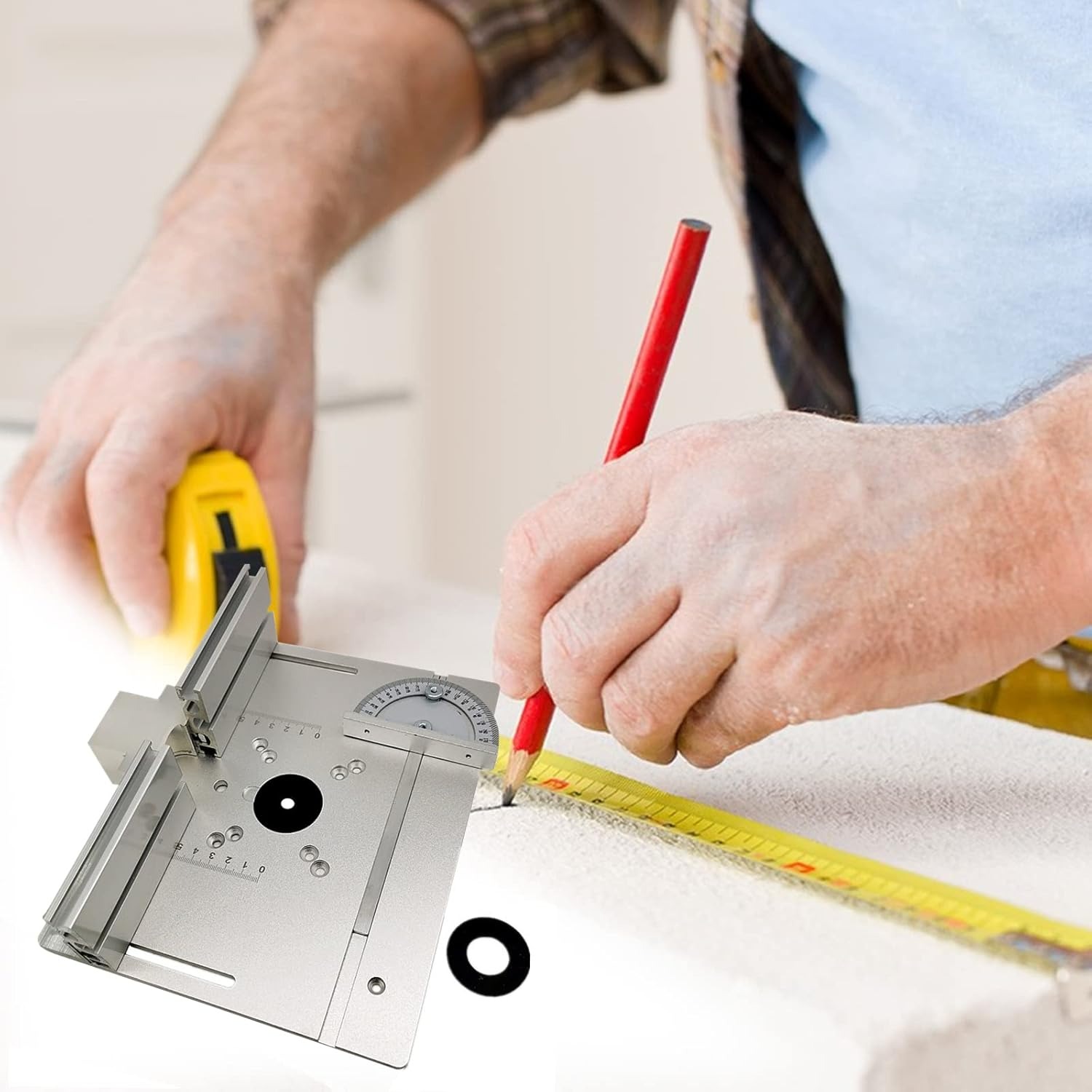 Meterk Meja Pemotong Kayu Router Table Woodworking Benches Aluminium - X8 Gambar produk Meterk Meja Pemotong Kayu Router Table Woodworking Benches Aluminium - X8