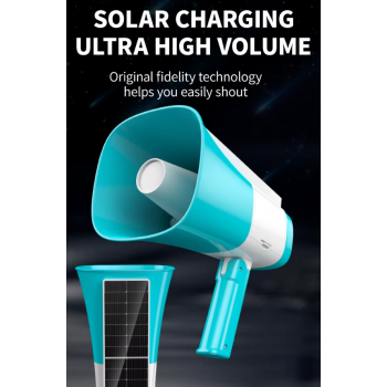 YW Speaker Toa Pengeras Suara Megaphone Tenaga Surya TF Card 30W - YW-06LT