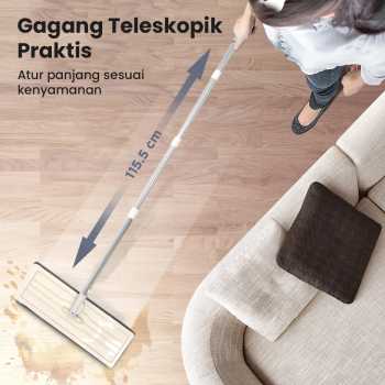Gambar produk ISHOWTIENDA Alat Pel Lantai Microfiber Flat Flexible Head with Bucket - FMI60