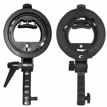 HOWN Bracket Flash Holder Speedlite S-Type Bowens for Godox AD360 Long Handle - B40 Gambar produk HOWN Bracket Flash Holder Speedlite S-Type Bowens for Godox AD360 Long Handle - B40