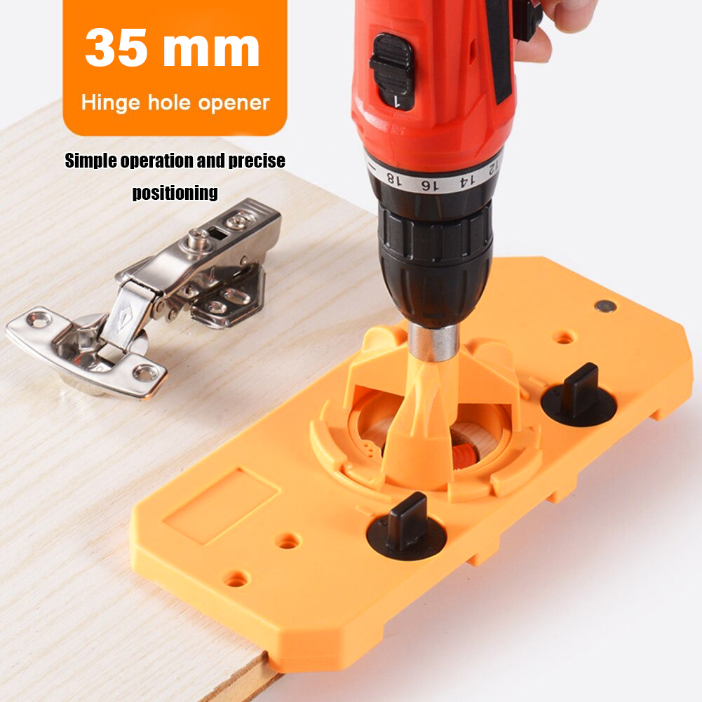 Gambar produk XCAN Alat Bantu Bor Hinge Jig Drill Guide Woodworking Positioner 35mm - WX013