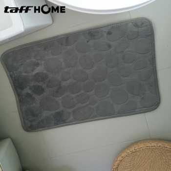 Gambar produk TaffHOME Keset Kamar Mandi Cobble Stone Super Absorbent 60x40cm - Jn39
