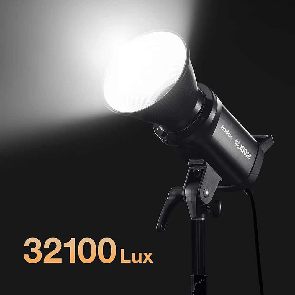 Godox Lampu Studio LED Fill Light Wireless Bowens 2800-6500K 100W - SL100Bi Gambar produk Godox Lampu Studio LED Fill Light Wireless Bowens 2800-6500K 100W - SL100Bi