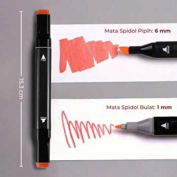 Gambar produk Touch Juchen Spidol Dual Side Fine Art Brush Art Marker Set 120 Warna - CY-006