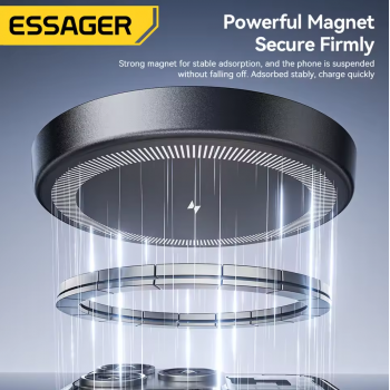 Gambar produk ESSAGER Wireless Charger Station 4in1 Stand Desktop iPhone Apple 15W - OJD-132