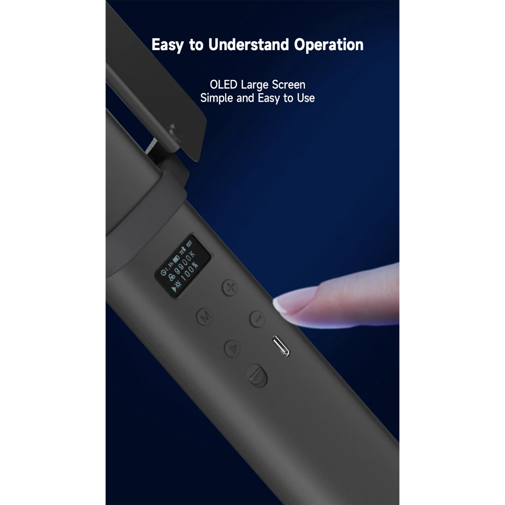 Gambar produk LIYADI Lampu Studio Tube Light RGBW 24 Mode OLED Display 4000mAh 30W - LP550