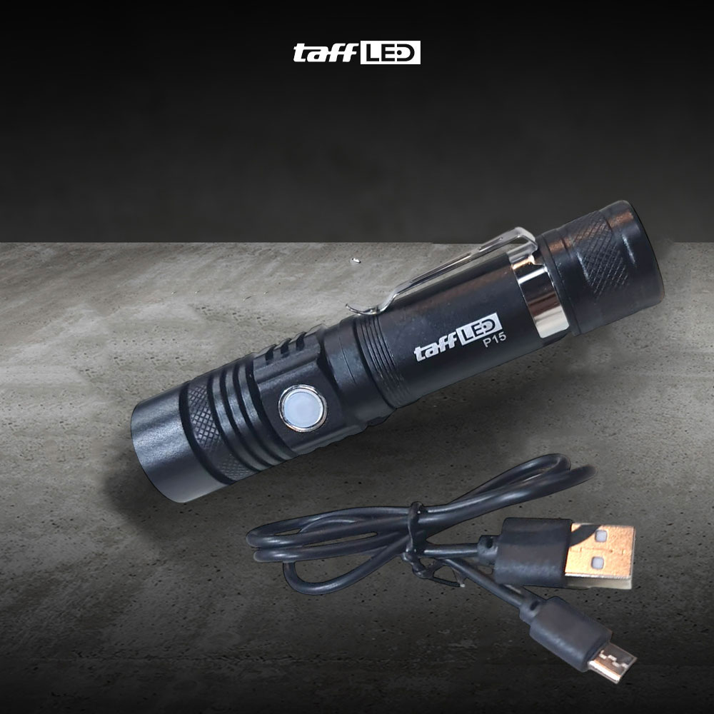 Gambar produk TaffLED Senter LED USB Rechargeable XML-T6 6200 Lumens 10W - P15