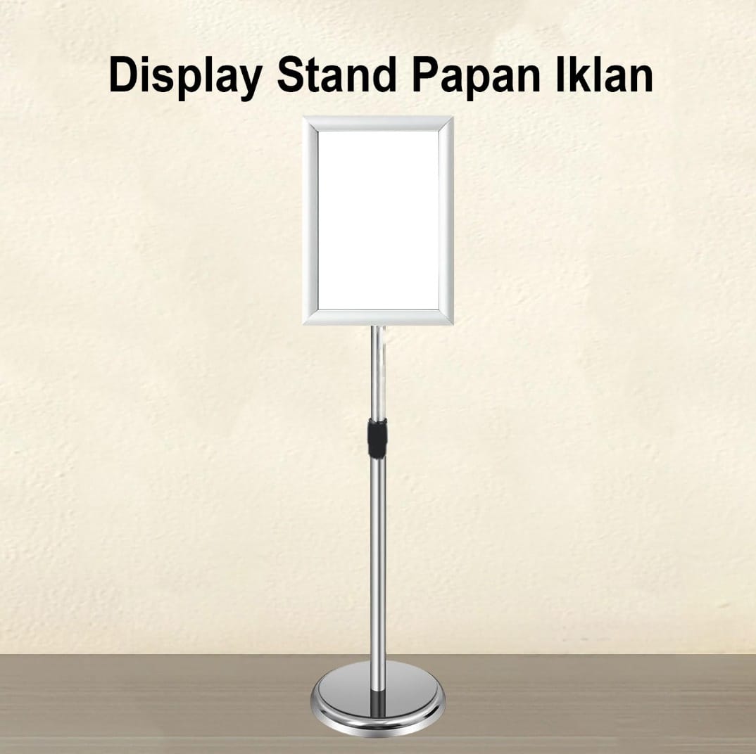 Adzone Papan Iklan Banner Advertising Billboard Display Stand A4 - AD031 Gambar produk Adzone Papan Iklan Banner Advertising Billboard Display Stand A4 - AD031