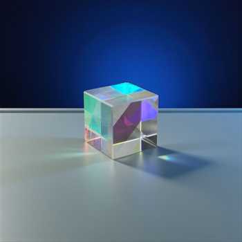 VAHIGCY Kaca Optik Dekorasi Prisma Six Sided Bright Light Cube 12.7mm - VAH12 Gambar produk VAHIGCY Kaca Optik Dekorasi Prisma Six Sided Bright Light Cube 12.7mm - VAH12