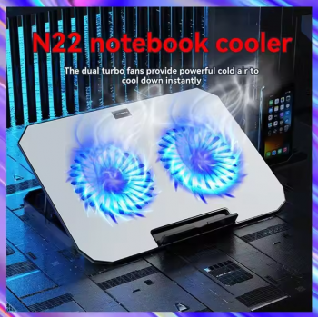 Gambar produk iDock Cooling Pad Laptop Gaming Kipas Pendingin 2 Fans 17 Inch - N22