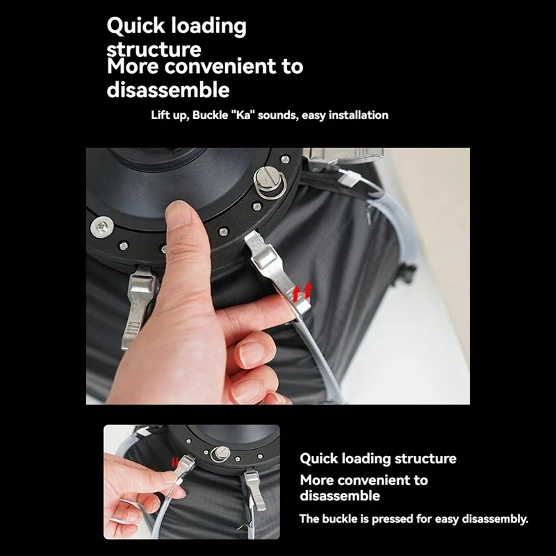 SIDANDE Payung Softbox Diffuser Octagon Mini Portable Bayonet Mount - A23F Gambar produk SIDANDE Payung Softbox Diffuser Octagon Mini Portable Bayonet Mount - A23F