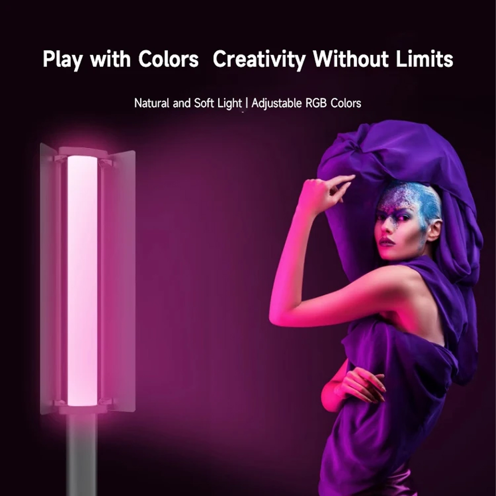 Gambar produk LIYADI Lampu Studio Tube Light RGBW 24 Mode OLED Display 4000mAh 30W - LP550