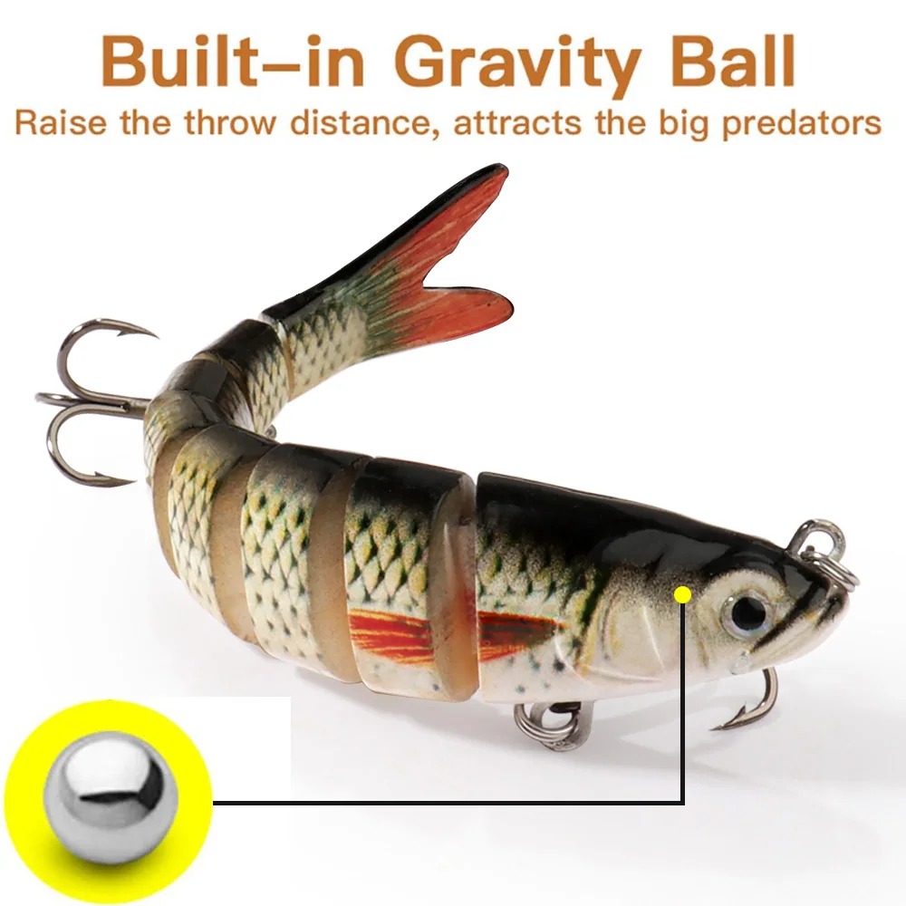 Gambar produk GOBAIT Umpan Pancing Ikan Lifelike Fish Bait Lure 8 Section 13.5cm 27g - GB-13