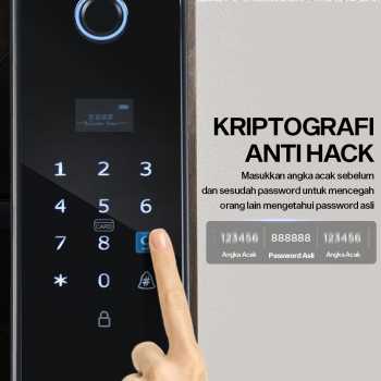 Gambar produk Glomarket Smart Door Lock Fingerprint Password Card RFID Alarm - B02-JC