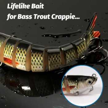 Gambar produk GOBAIT Umpan Pancing Ikan Lifelike Fish Bait Lure 8 Section 13.5cm 27g - GB-13