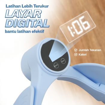 Gambar produk AIXI Hip Trainer Alat Fitness Senam Kegel Counter Kalori Versi Baterai - AX36