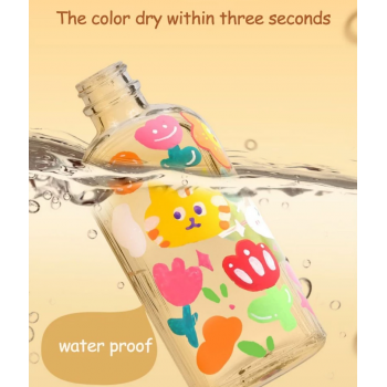 Gambar produk HUNJHYC Spidol Warna Anak Acrylic Marker Fine Tip Quick Dry Waterproof 24 Warna - GB8801