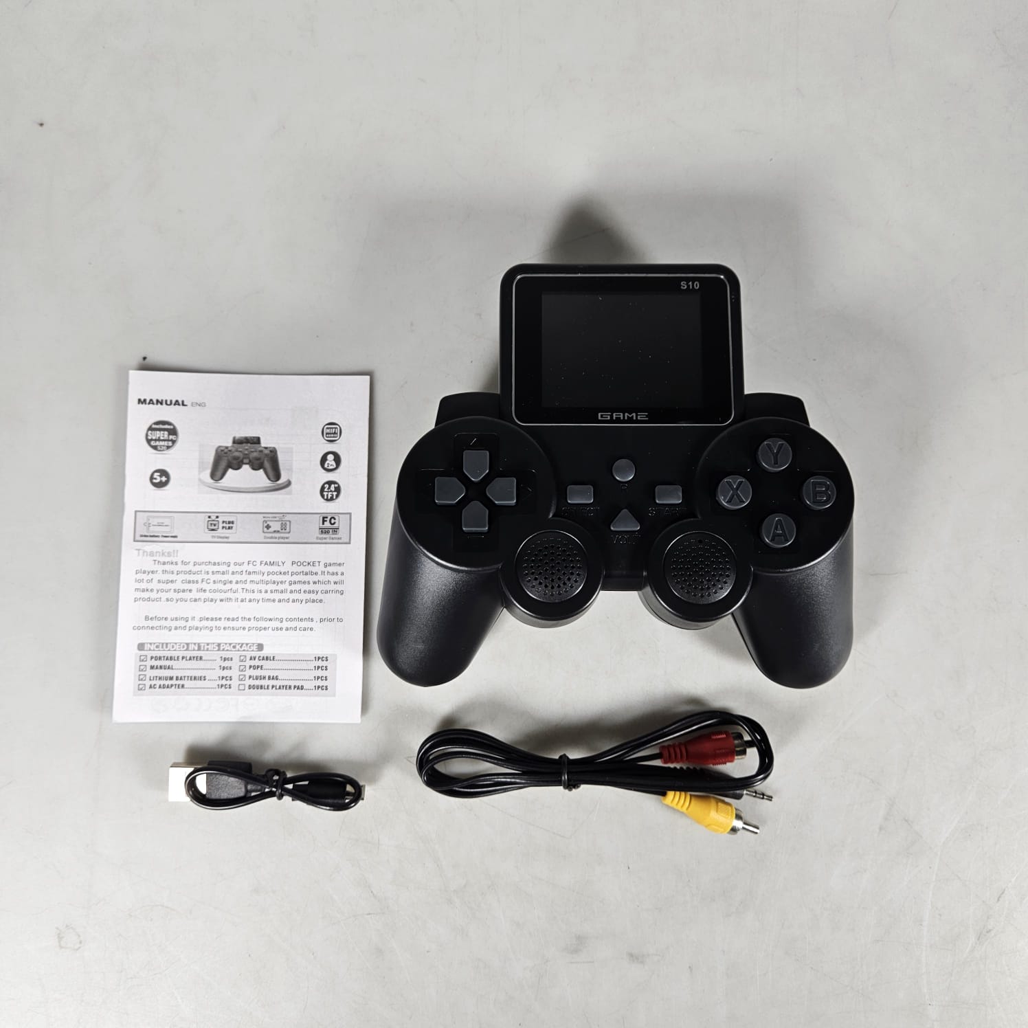 WCX Retro Joystick Portable Controller 520 Game 2.4 Inch 128MB RAM - S10 Gambar produk WCX Retro Joystick Portable Controller 520 Game 2.4 Inch 128MB RAM - S10
